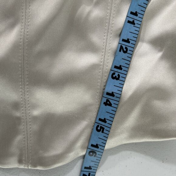 Aritzia‎ Ten By Babaton Crop Top Womens XS Satin Silver Square Neck Minimalist - Picture 8 of 8